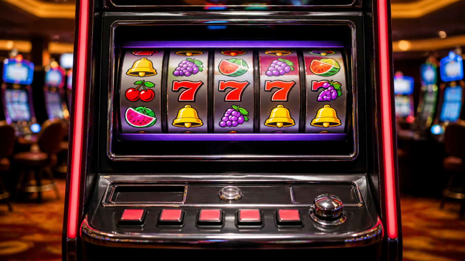 Máy nổ hủ trong không gian casino